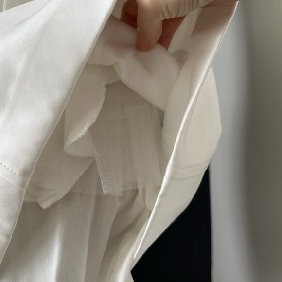 BHLDN Strapless Corset Dress Wedding Rehearsal Minimalist Modern Elegant - Picture 7 of 16